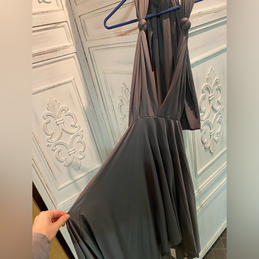 Grey multi-wear dress.